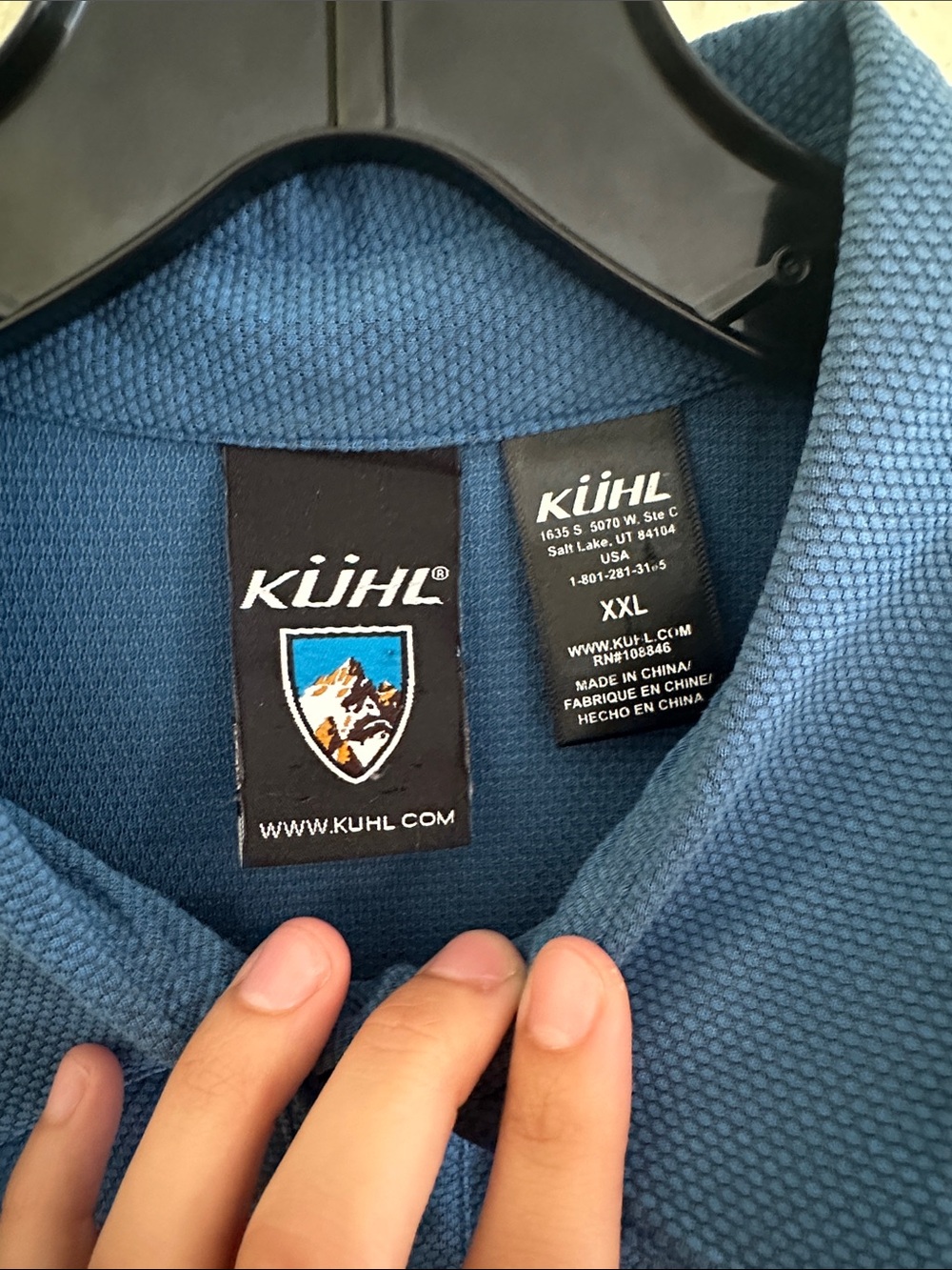 Kling Men's Polo Shirt In Teal Blue With Chest Pockets Euc — image 3 of 4